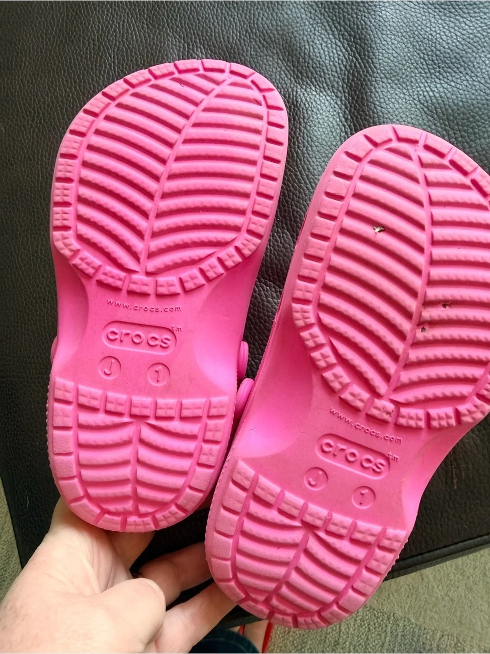 CROCS Kids Hot Pink Water Clogs